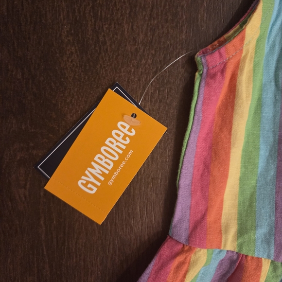 NWT Gymboree Rainbow Striped Casual Dress - Picture 2 of 5